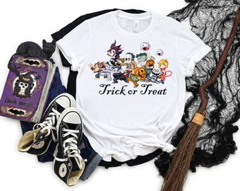 Trick or Treat Shirt: Halloween Pumpkin Head Design
