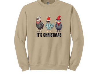 Funny Christmas Chickens Sweatshirt: Holiday Crewneck