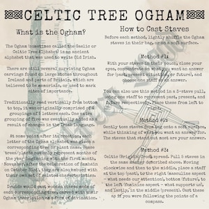 Celtic Tree Ogham Meanings and Casting Instructions