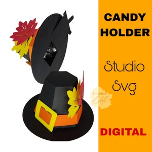 Digital_ Porta-doces para o Dia de Ação de Graças, chapéu de Ação de Graças svg