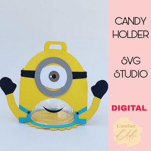 DIGITAL_ Porte-bonbons / taille du dôme 8 cm / système d'ouverture et de fermeture
