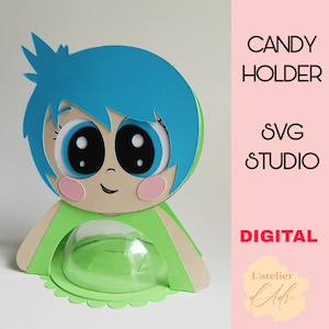 DIGITAL- Pojemnik na cukierki Emotions / rozmiar kopuły 8cm / system otwierania i zamykania