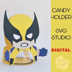 DIGITAL- porte-bonbons Heroes / dôme taille 8 cm/ Dulcero heros