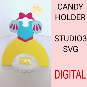 DIGITAL- princess candy holder / dome size 8cm/ open and close system