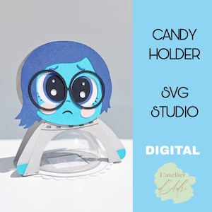 DIGITAL- Pojemnik na cukierki Emotions / rozmiar kopuły 8cm / system otwierania i zamykania