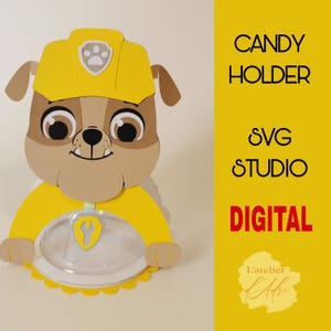 DIGITALE_ Porta caramelle per cani/dimensione cupola 8 cm/sistema di apertura e chiusura