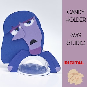 DIGITAL-  Emotions candy holder / dome size 8cm/ open and close system