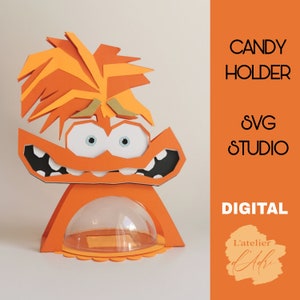 DIGITAL- Pojemnik na cukierki Emotions / rozmiar kopuły 8cm / system otwierania i zamykania