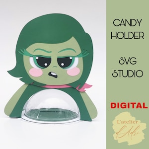 DIGITAL- Pojemnik na cukierki Emotions / rozmiar kopuły 8cm / system otwierania i zamykania