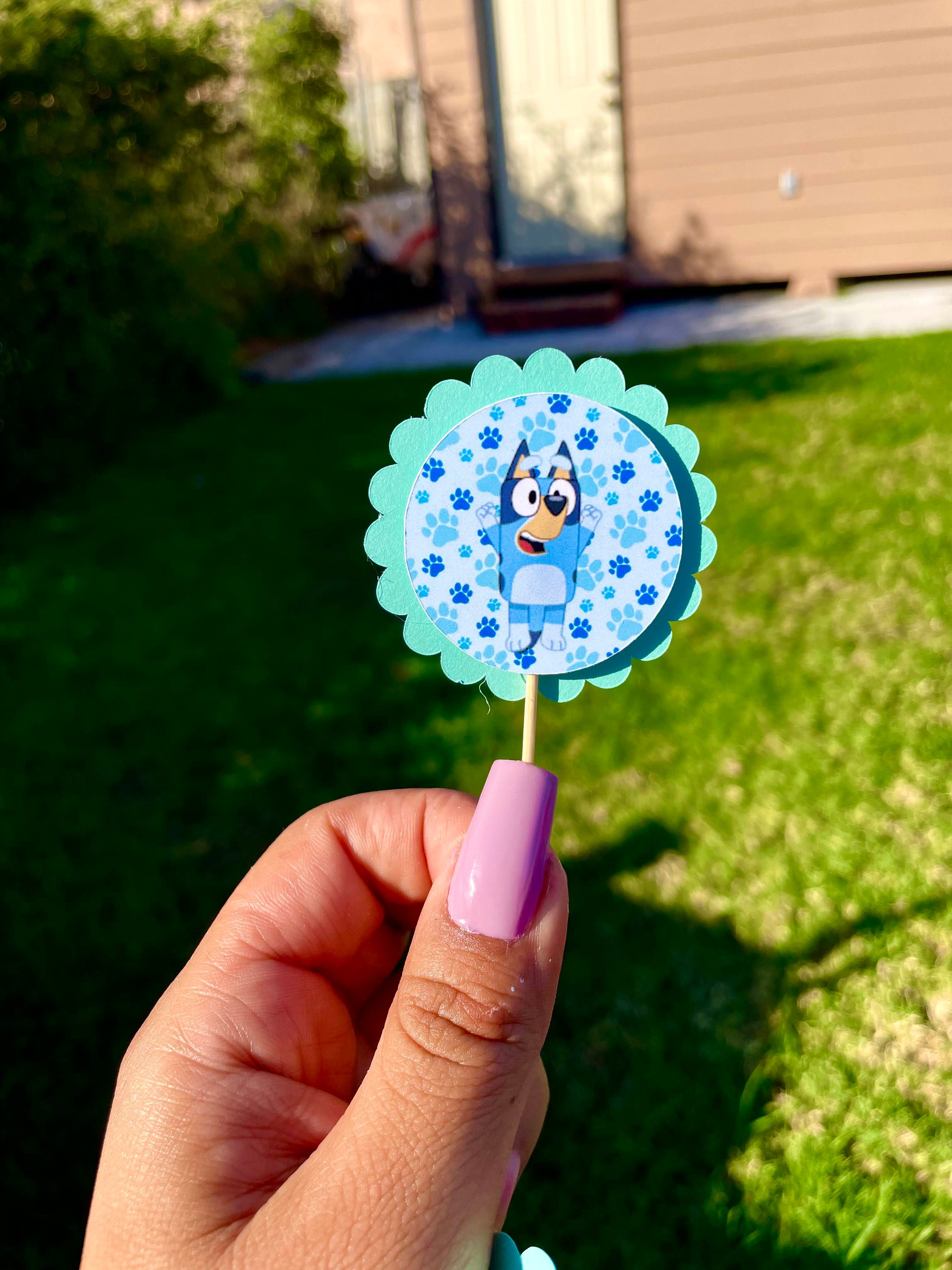 Bluey Cupcake Toppers (Set of 12)