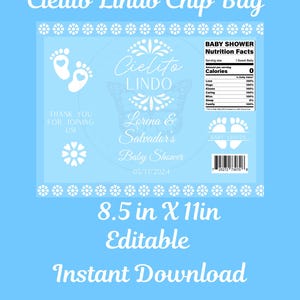 instant digital download cielito lindo cparty favors, cielito lindo babyshower, baby shower party favor, cilieot lindo favors