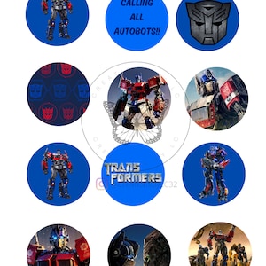 transformers toppers, transformers digital prints, transformers digital toppers, transformers digital png, transformers cupcake toppers