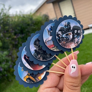 Transformer Cupcake toppers, 2 inch transformer prints, transformer party favors transformer toppers,