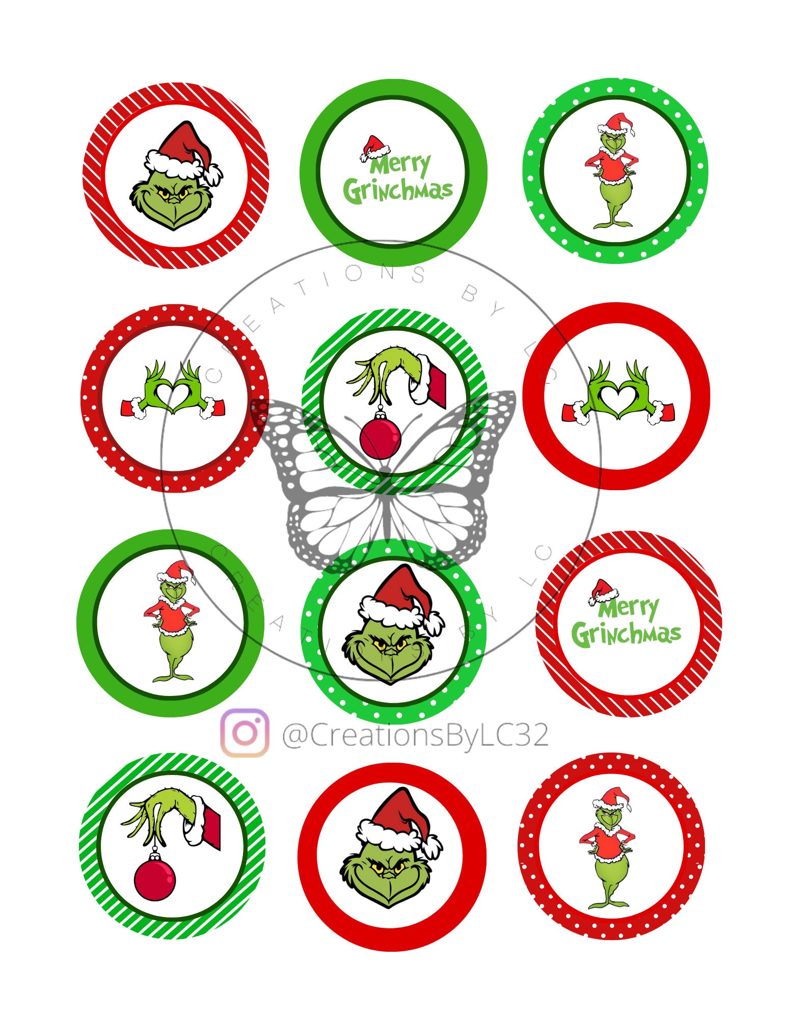 The Grinch - Animal Crossing #Ensemble Accessories Sticker