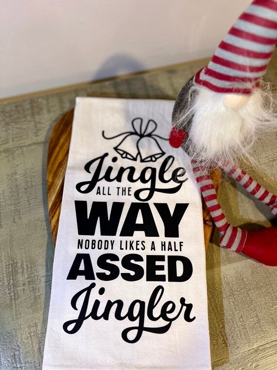 Jingle All the Way Tea Towel