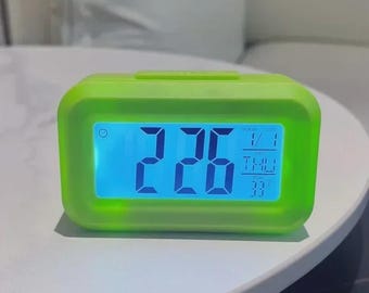 Desk Decorations Table Clock Bedroom Decoration Led Digital Alarm Clock Data Times Calendar Electronic Multi-function Desktop