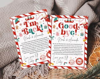 Carta de llegada de un elfo, Carta de llegada de un elfo por primera vez, Carta de un elfo, Carta de despedida de un elfo, Carta de saludo de Navidad de un elfo