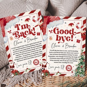 Elf Ankunftsbrief, Erstmaliger Elf Ankunftsbrief, Elf Brief, Elf Auf Wiedersehen Brief, Elf Hallo Weihnachtsbrief, Canva Bearbeitbare Vorlagen