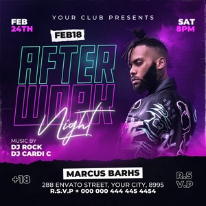 Bundle Club Flyer Templates, Party Flyers Bundle, Canva Editable Template, Club Flyer Canva, DJ Flyer Bundle, Instagram, Facebook image 2