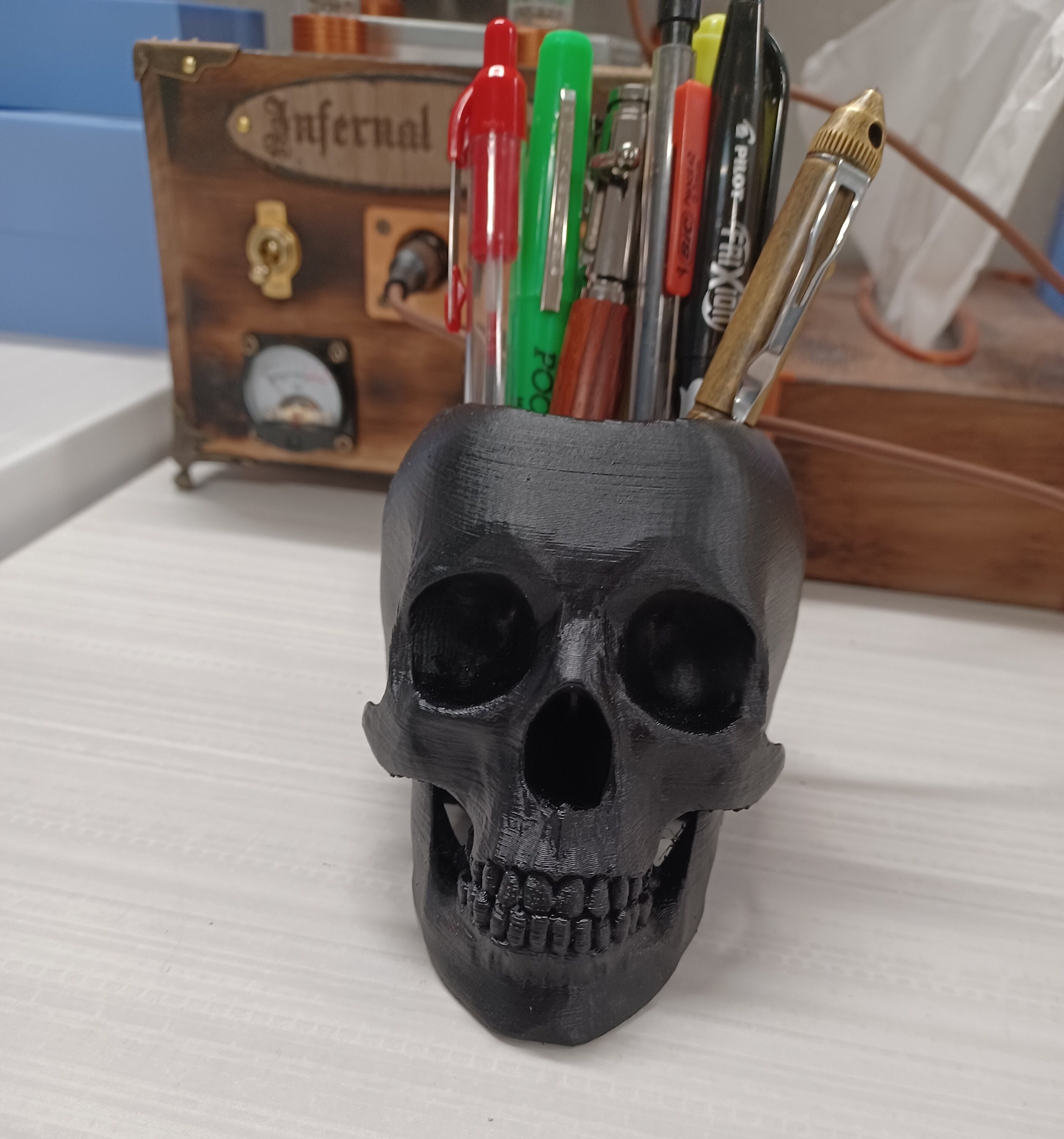 Tête De Mort Halloween – Crâne En PVC Avec Mâchoire Mobile