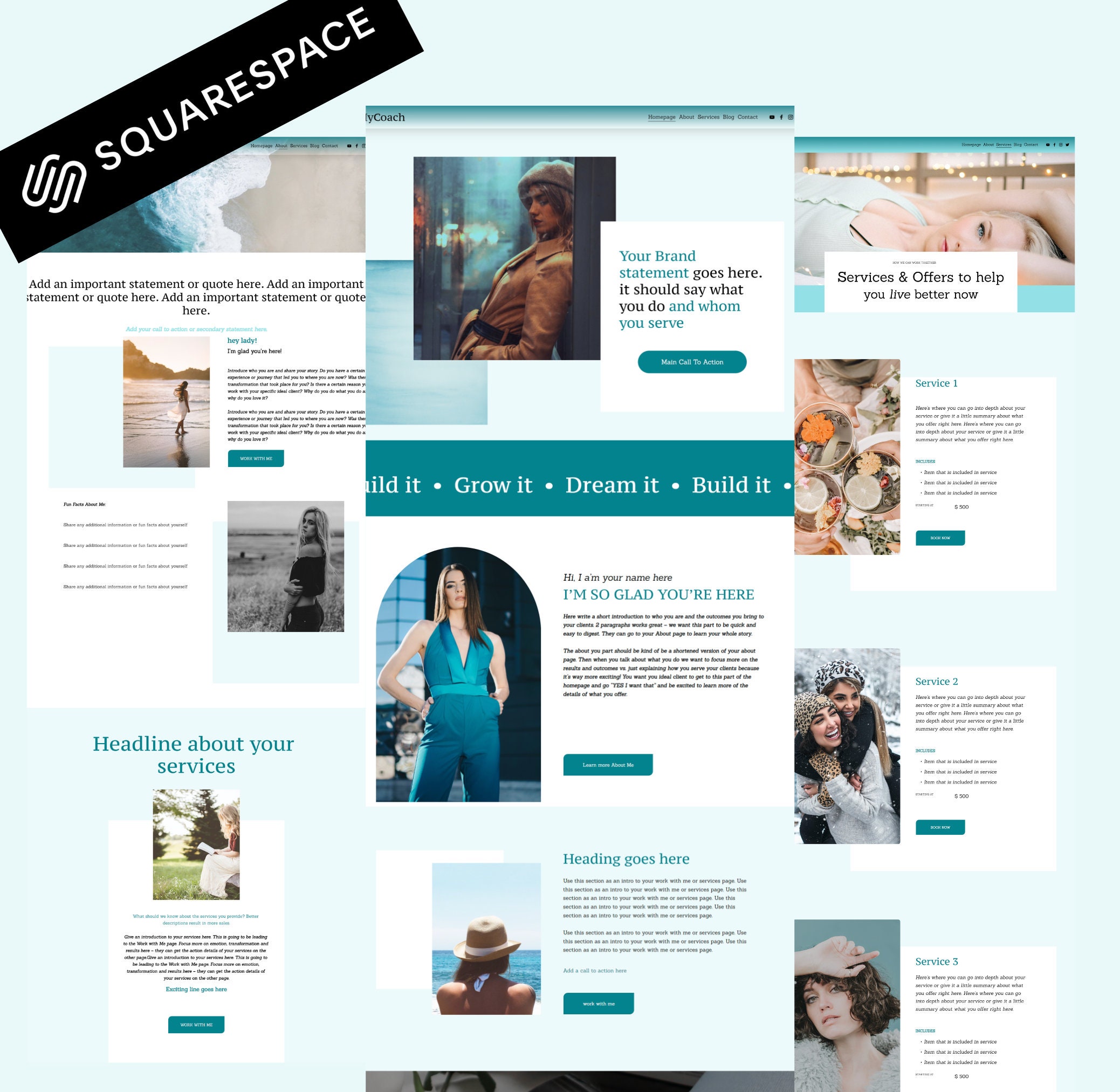 Squarespace Template, Squarespace 7.1 Template for Coach,coaching ...