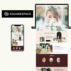 Squarespace template, Squarespace 7.1 template for photographer, wedding photographer template, modern website design, portfolio website