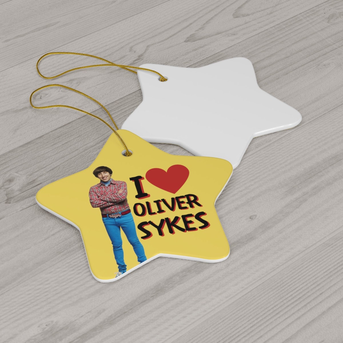 Oli Sykes Howard Big Bang Theory Christmas Tree Ornament BMTH Holiday