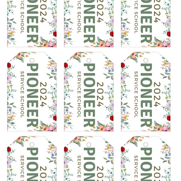 2024 Pioneer School Gift tags