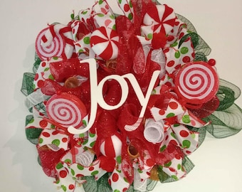 Christmas "Joy" wreath