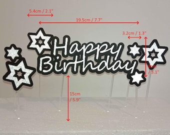 Sparkly Birthday Cake Topper