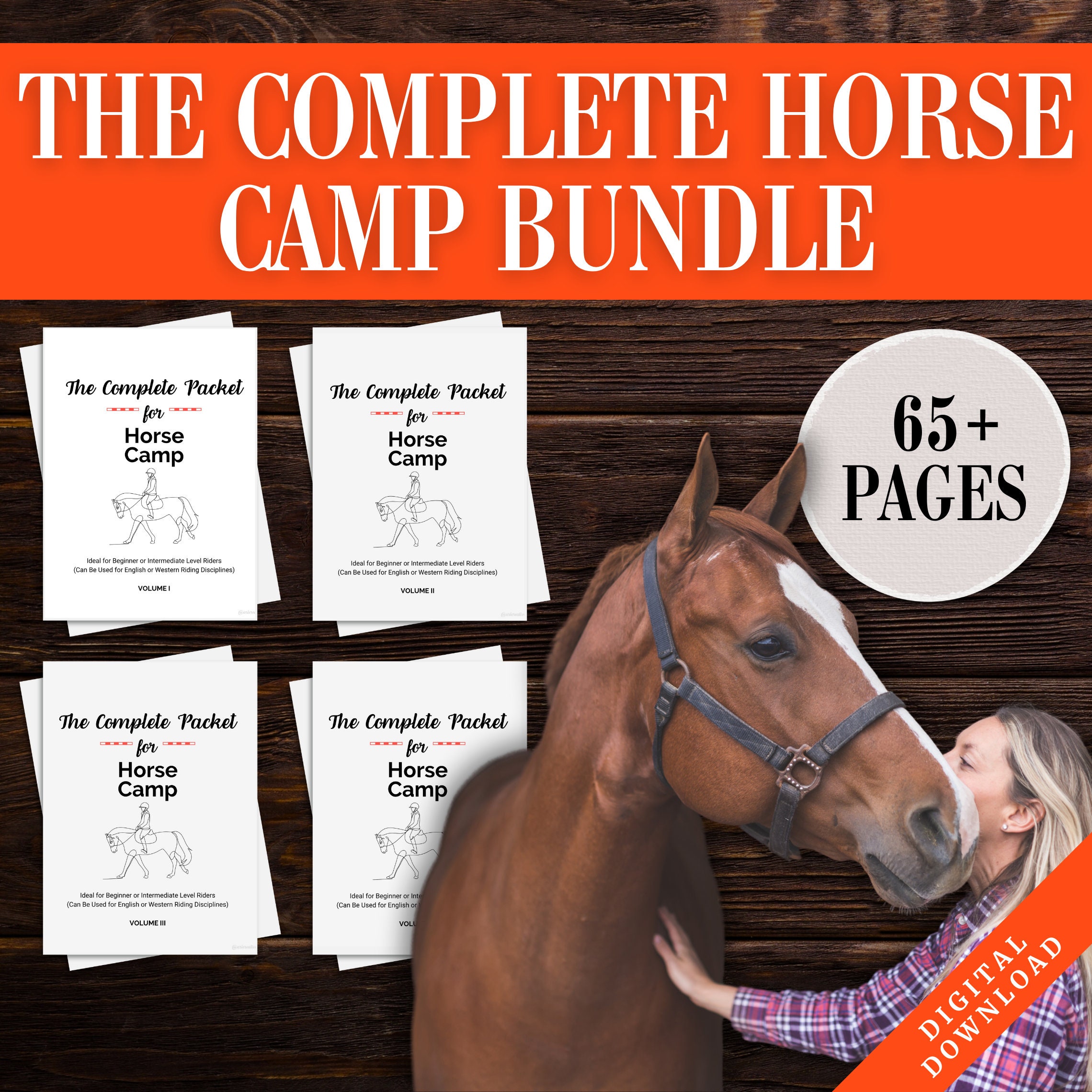 Horse Camp Activity Worksheet | Horseback Riding Lesson Plan | Equestrian Homeschool Printable | Equine Learning Education Download | Summer