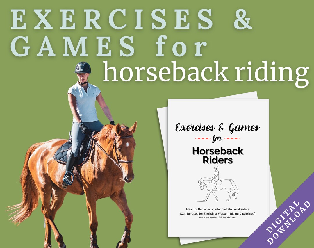 Horse Back Riding Exercise Horseback Riding Exercises & Games - Vol. II - Etsy