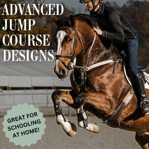 Horse Jump Course | Course Designs | Equitation Practice Hunter Jumper Pattern | Horse Training Schooling Jumps | Equestrian Practice Set Up