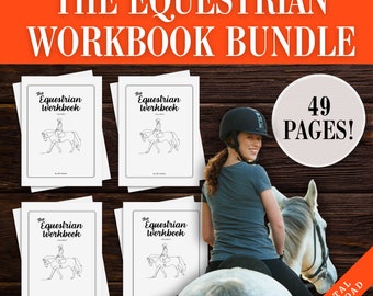 Horse Camp Activity Worksheet Printables | Equestrian Workbook | Equine Education Homeschool | Label Parts of English Western Saddle Bridle