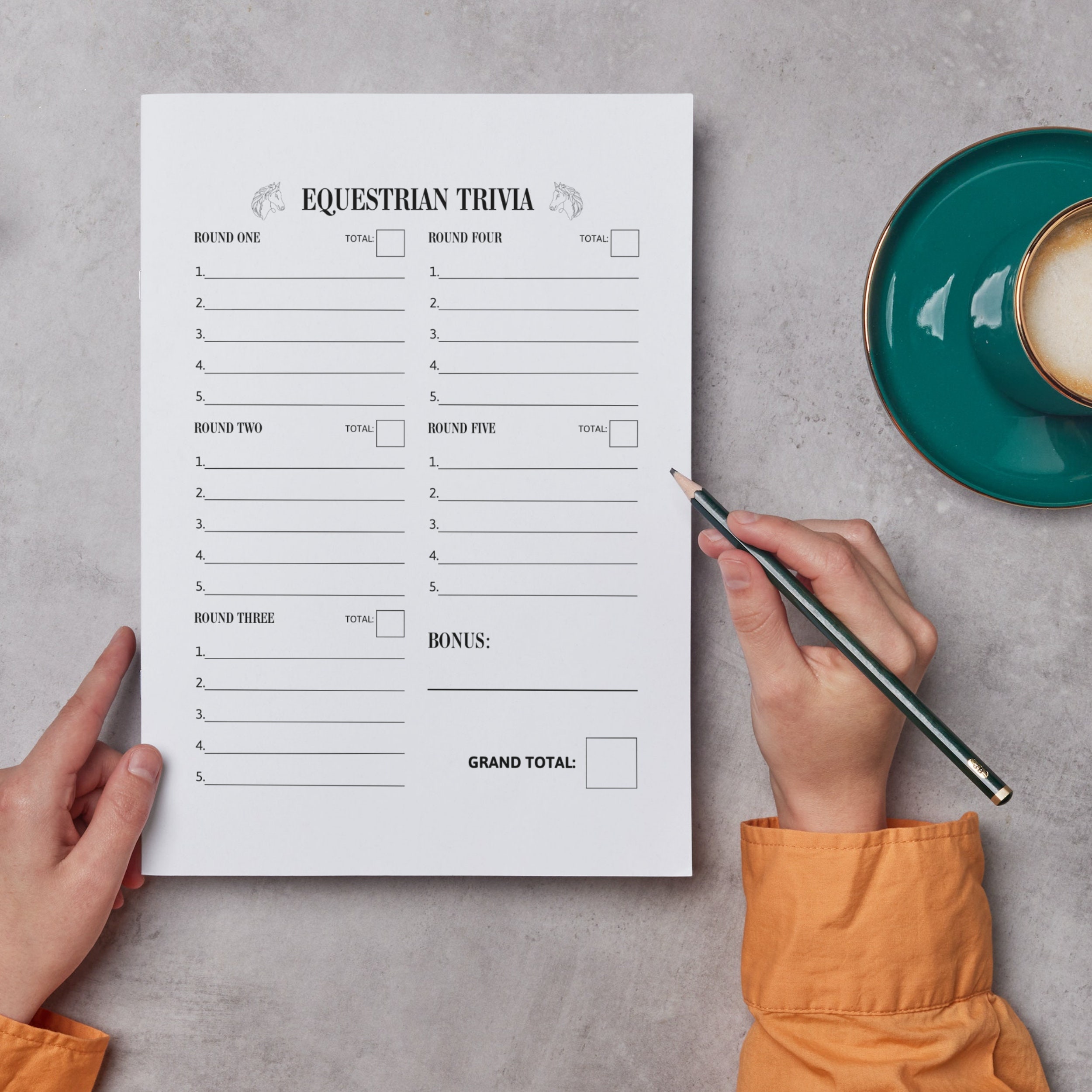 Horse Party Theme | Horses Game Printable Download | Equestrian Fun ...