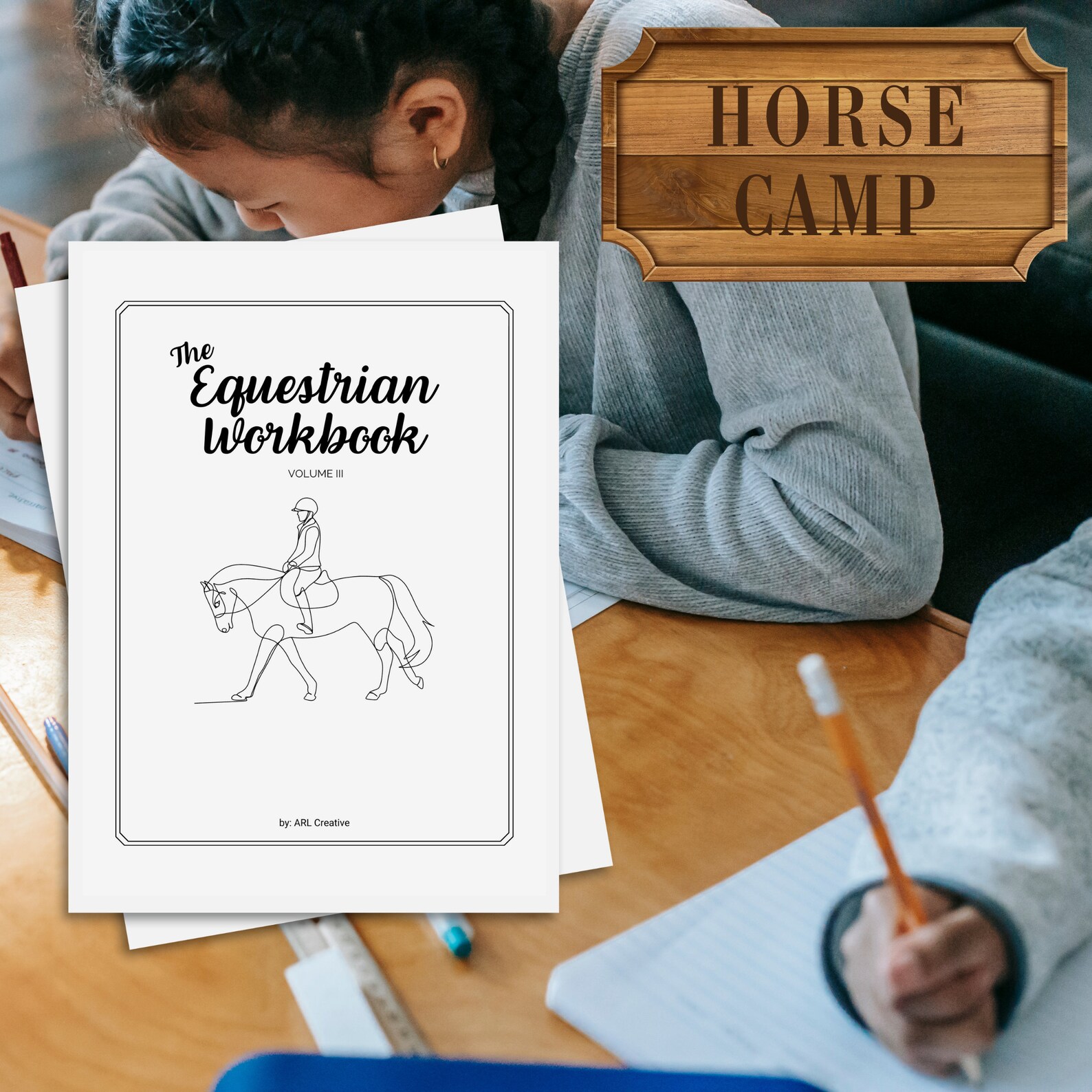 Horse Camp Activity Worksheet | Horseback Riding Lessons Plan | Equine ...