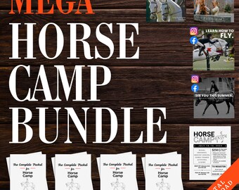 Horse Camp Bundle Horse Activity Packet Horseback Riding