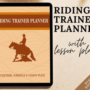 Riding Trainer Planner | Equestrian Planner | Riding Instructor Planner