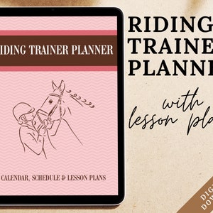 Riding Trainer Planner | Equestrian Planner | Riding Instructor Planner