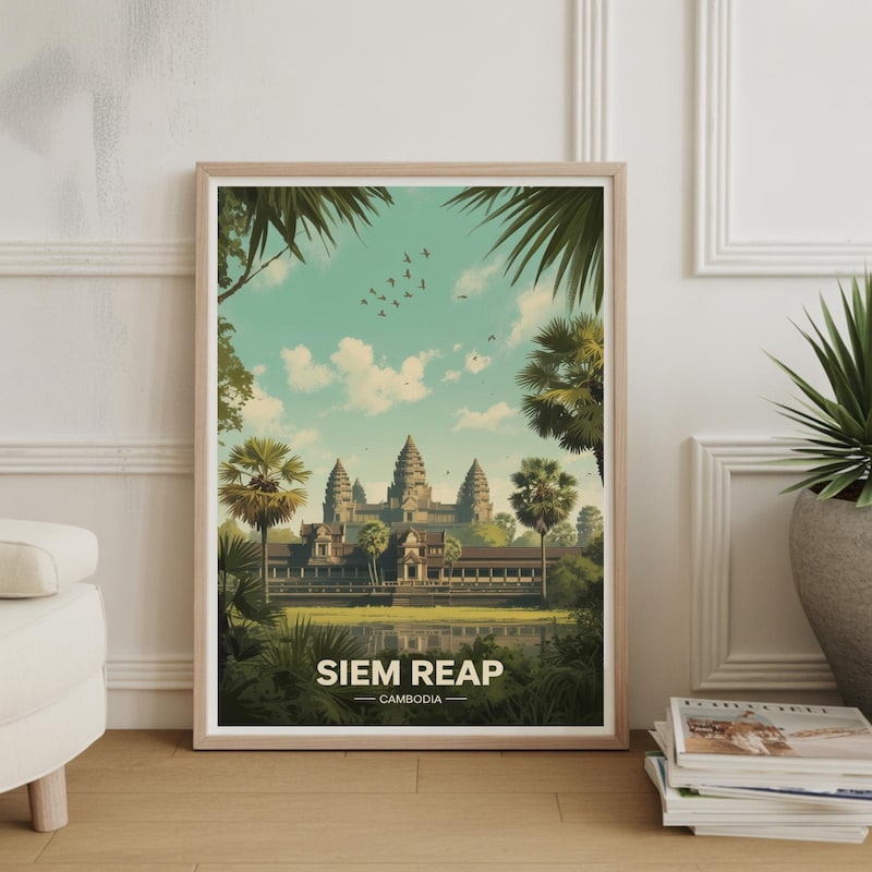 Siem Reap Travel Poster - Etsy