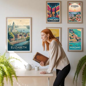 Elizabeth United States Travel Poster – Vintage Style Wall Art, Adventure Print image 6