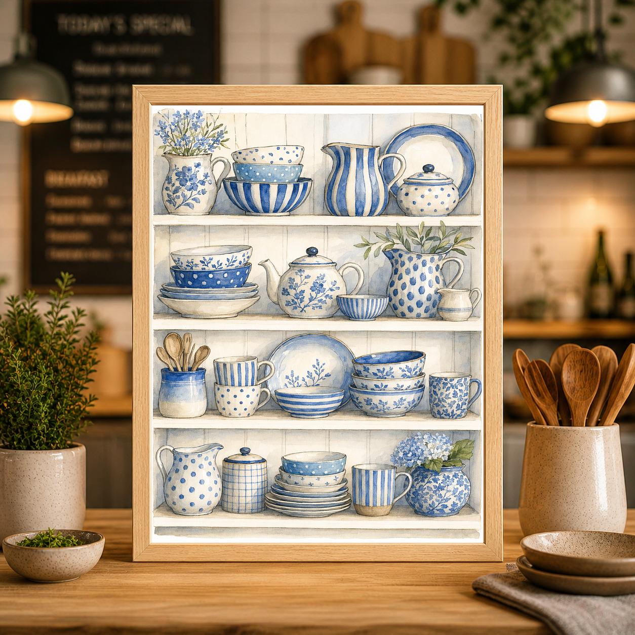 青と白の皿 - Etsy 日本