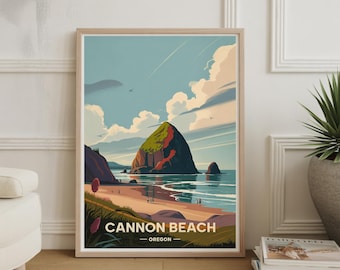 Cannon Beach Oregon Print: Coastal Sunset, Haystack Rock