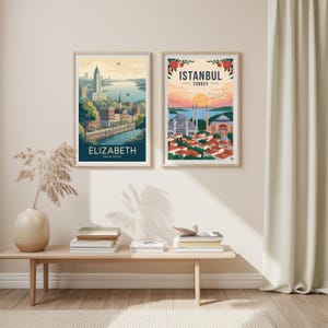 Elizabeth United States Travel Poster – Vintage Style Wall Art, Adventure Print image 7