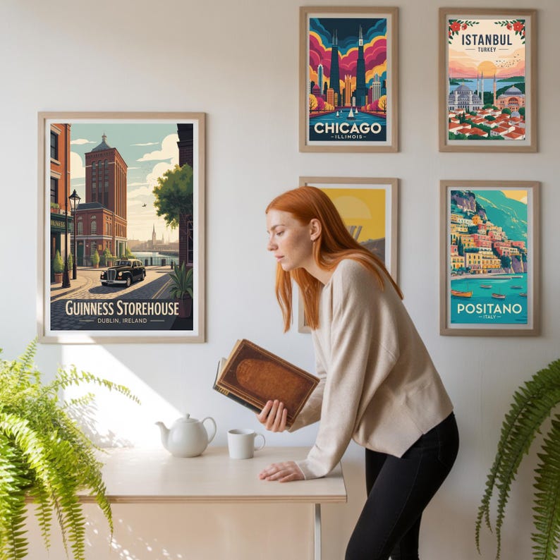 Vintage Guinness Storehouse Dublin Ireland Travel Poster, Iconic City Wall Art image 6