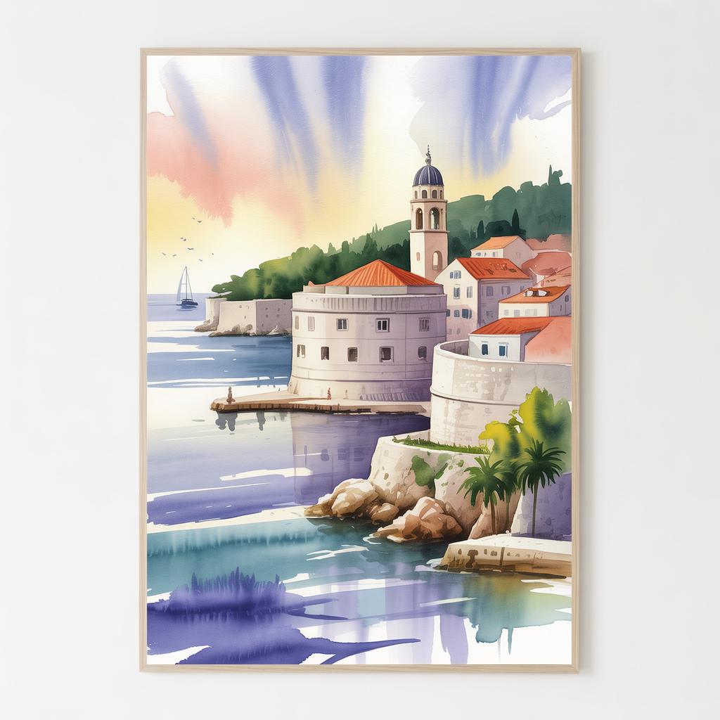 Dubrovnik Watercolor - Etsy