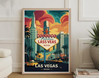 Las Vegas-poster om Frihetsgudinnan: Resekonst i Nevada