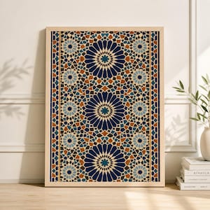 Wall Art Terracotta and Teal - Etsy