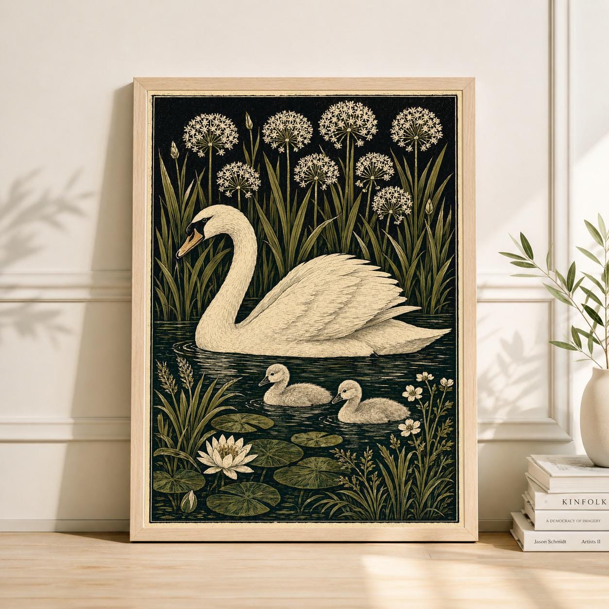 Horizontal Swan Poster - Etsy