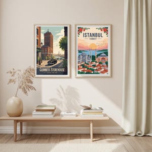 Vintage Guinness Storehouse Dublin Ireland Travel Poster, Iconic City Wall Art image 7
